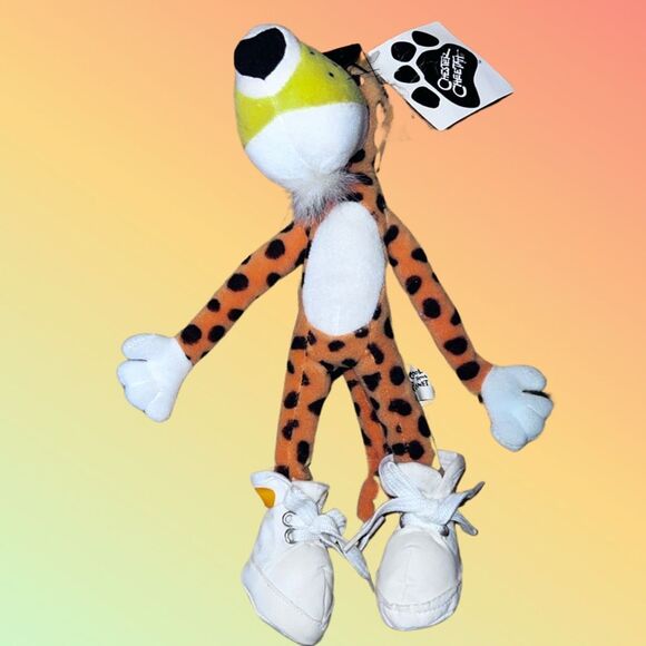 RARE NWT 1998 Vintage Chester Cheetah Bean Bag Planet Lunch Promo Plush 8” - Picture 3 of 7